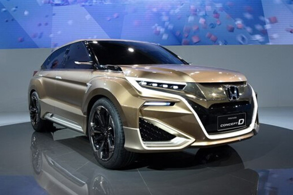 本田全新concept d概念车正式发布,该车定位为旗舰大型豪华suv,并专为