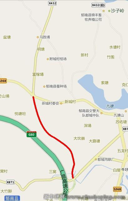 之后在这个丁字路口也直行走按路牌g321方向(转左就到平凤镇了).