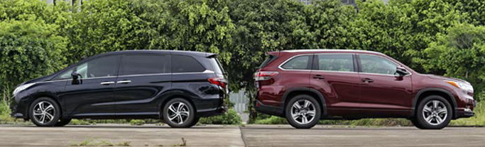 7座买SUV还是MPV?汉兰达、奥德赛对比测试 7座买SUV还是MPV?汉兰达、奥德赛对比测试